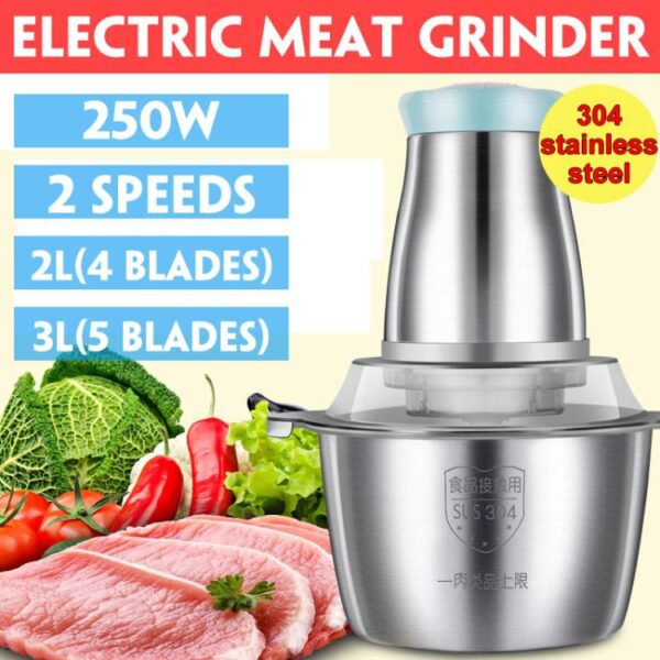 Electric Meat Chopper Vegetable Grinder 2L