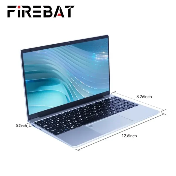 FIREBAT A14 Laptop Intel N5095 14.1 Inch 16GB LPDDR4 RAM 512GB 1TB SSD Lightweight Business Computer Notebook FHD Fingerprint - Image 2